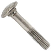 25C384BCRSP 1/4-20 X 6 CARRIAGE BOLT 18-8 SS PASSIVATE
