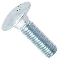 25C64BCR2Z 1/4-20 X 1 CARRIAGE BOLT STEEL ZINC I