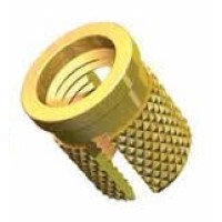 N42BM4 N42-B-M4 PSM KNURL THREADED INSERT BRASS