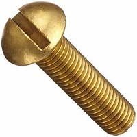10F72MIRB 10-32 X 1 1/8 SLOT ROUND M/S BRASS