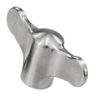 40867 40867 POLISHED WING GRIP KNOB SS