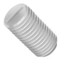 6C20ISFN 6-32 X 5/16 SLOT SET FLAT PT NYLON