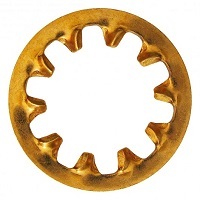 19145 1914-05  SHAKEPROOF INT. L/W STEEL/GOLD
