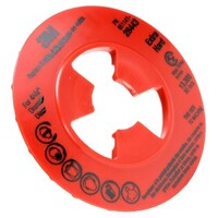 80514 3M DISC PAD FACE PLATE RIBBED RED