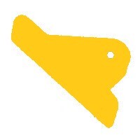9732 YELLOW TEK-INNOVATIVE PLASTICS CARD EJECTOR