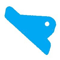 9762 GLOBAL-TEK CARD EJECTOR, BLUE
