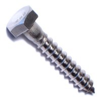 1/4-20  X 2 HEX LAG BOLT 18-8 SS PASSIVATE